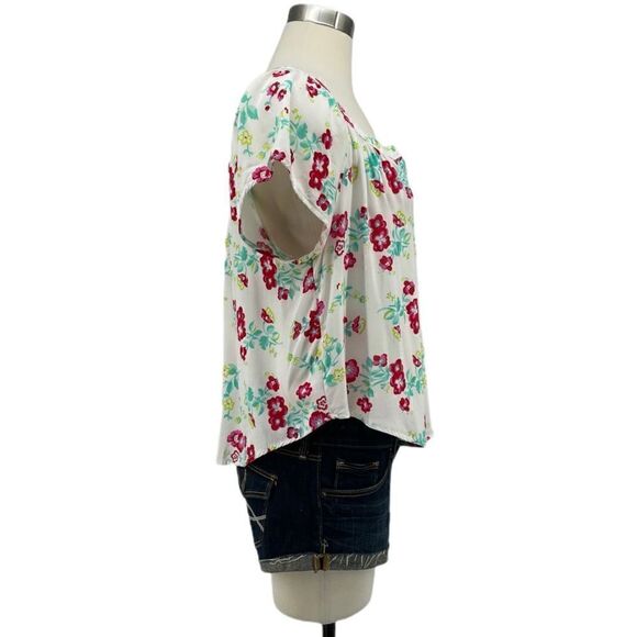 Hollister Split Neck Floral Shirt - Picture 2 of 9